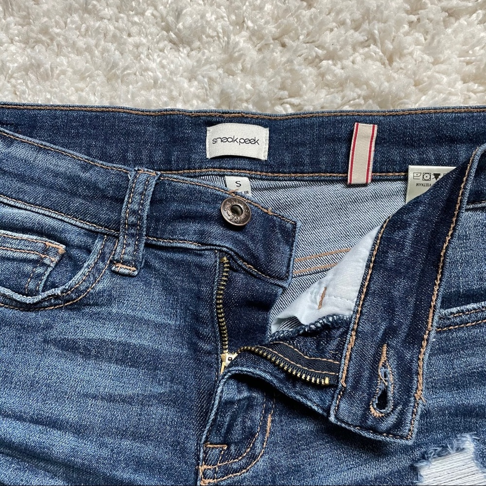 Mid Rise Jean Shorts - Picture 5 of 8